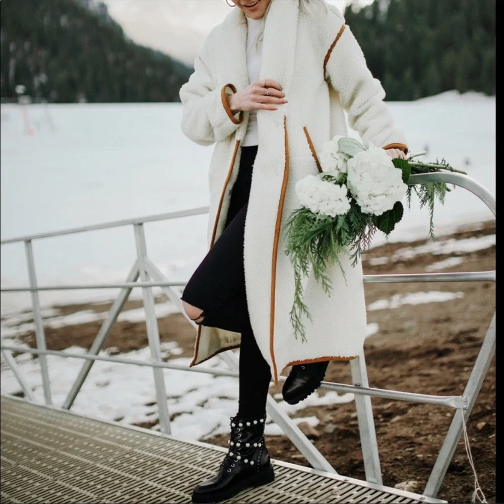 SALE ❤️❤️❤️ Madewell Sherpa Topcoat - Picture 1 of 10
